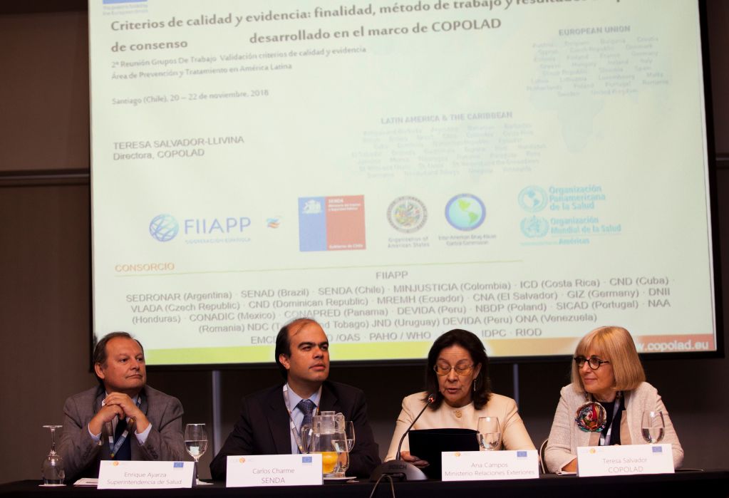 COPOLAD gathers in Chile countries in the process of implementing quality systems in prevention programs and drug assistance services