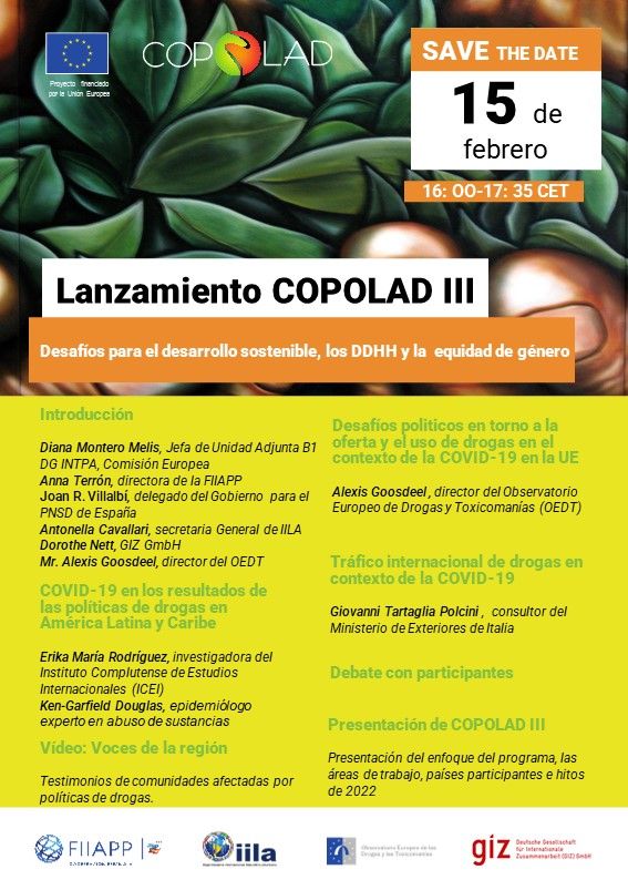 Lanzamiento de actividades de COPOLAD III